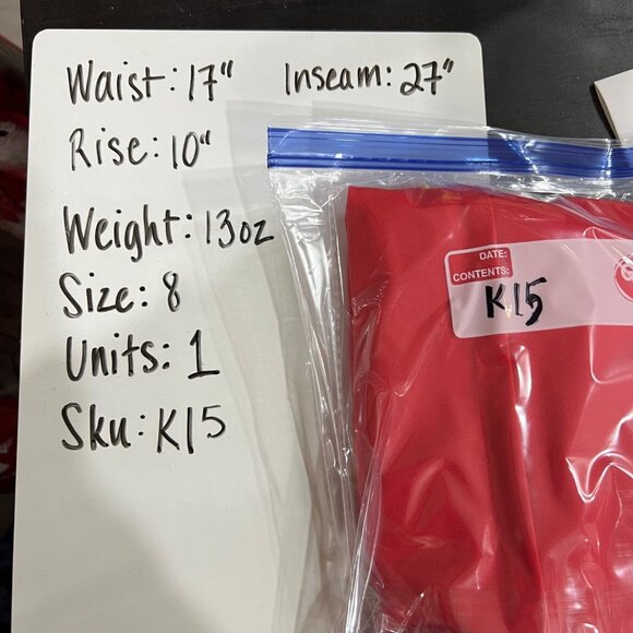 Worthington Flat Front Ankle Pants Salmon Bright Pink Size 8 - Picture 8 of 8